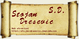 Stojan Drešević vizit kartica